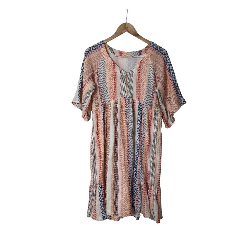 Bombay Paisley Woven Multi Color Tunic Dress S